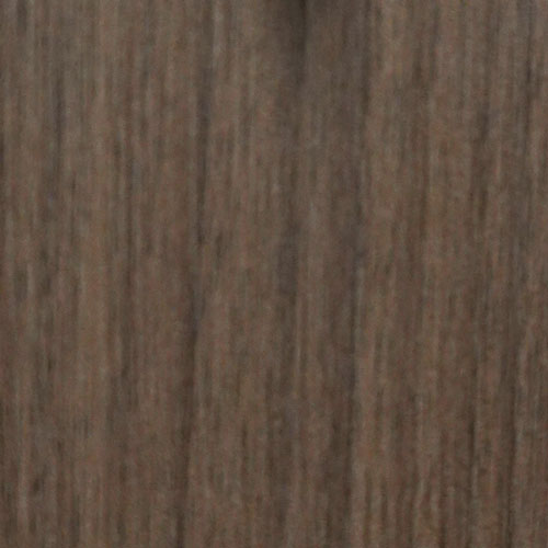 A sample of Pralines & Cream a rich and dark nubuck hue of brown woodgrain
