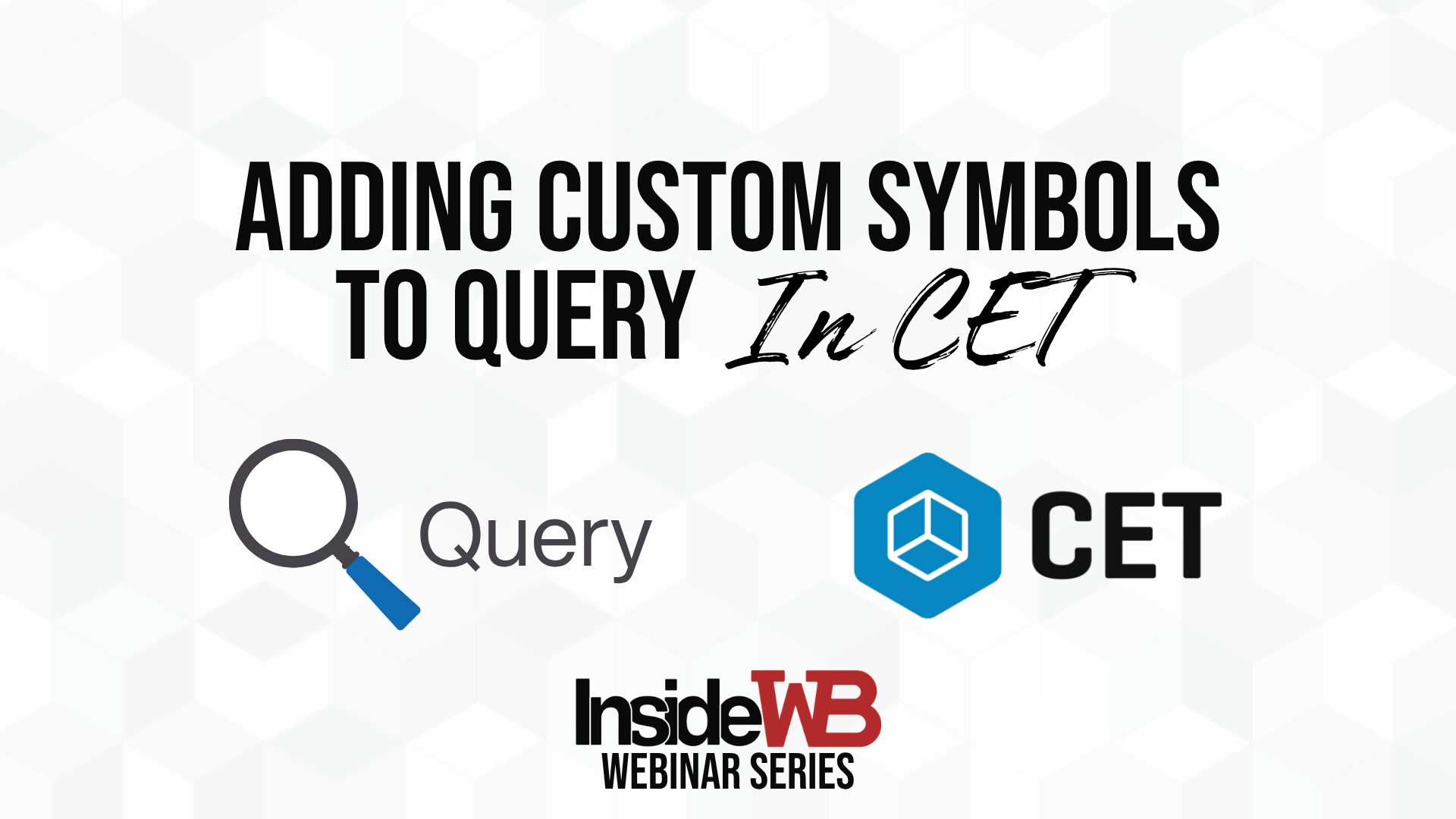 Adding Custom Symbols to Query - WB Manufacturing LLC